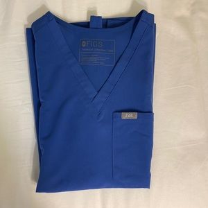 Figs XXS Denim Catarina One-Pocket Scrub Top